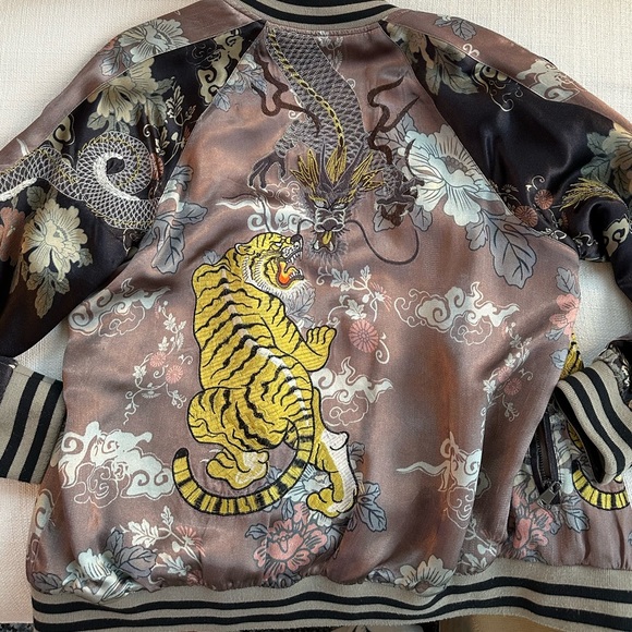 Vintage Satin Bomber Jacket - Picture 5 of 5